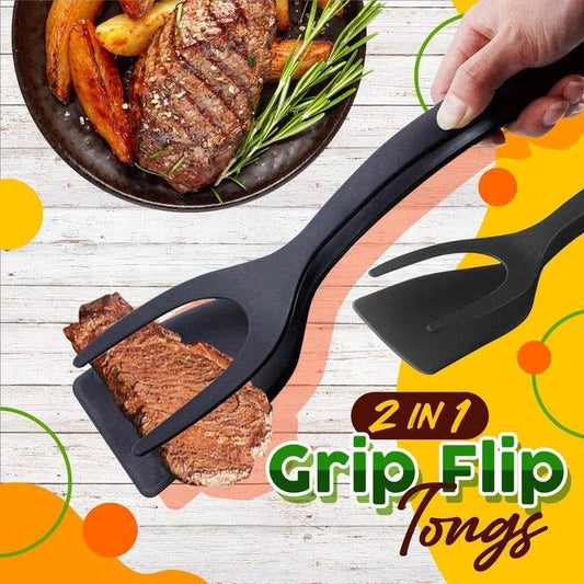 2 In 1 Grip Flip Tongs